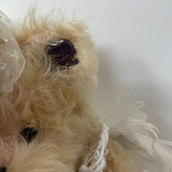 Annette Funicello Angel Bear Wings Star Charm Ribbon Hat Plush Stuffed Animal - Picture 7 of 9